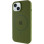 Силіконовий чохол Silicone Case Full Protective (AA) with MagSafe для Apple iPhone 15 Plus (6.7) - Зелений / Dark Olive