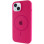 Силіконовий чохол Silicone Case Full Protective (AA) with MagSafe для Apple iPhone 15 Plus (6.7) - Малиновий / Dragon Fruit