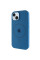 Силіконовий чохол Silicone Case Full Protective (AA) with MagSafe для Apple iPhone 15 Plus (6.7) - Синій / Denim Blue - фото