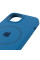 Силіконовий чохол Silicone Case Full Protective (AA) with MagSafe для Apple iPhone 15 Plus (6.7) - Синій / Denim Blue - фото