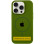 Силіконовий чохол Silicone Case Full Protective (AA) with MagSafe для Apple iPhone 16 (6.1) - Зелений / Dark Olive