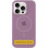 Силіконовий чохол Silicone Case Full Protective (AA) with MagSafe для Apple iPhone 16 (6.1) - Ліловий / Lilac Pride
