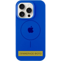 Силіконовий чохол Silicone Case Full Protective (AA) with MagSafe для Apple iPhone 16 (6.1) - Синій / Capri Blue
