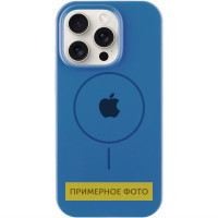 Силіконовий чохол Silicone Case Full Protective (AA) with MagSafe для Apple iPhone 16 (6.1) - Синій / Denim Blue