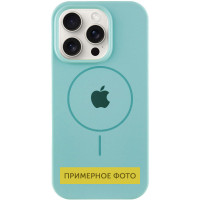 Силіконовий чохол Silicone Case Full Protective (AA) with MagSafe для Apple iPhone 16 Plus (6.7) - Бірюзовий / Marine Green