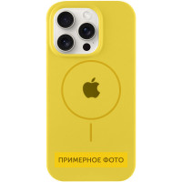 Силіконовий чохол Silicone Case Full Protective (AA) with MagSafe для Apple iPhone 16 Plus (6.7) - Жовтий / Yellow