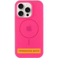 Силіконовий чохол Silicone Case Full Protective (AA) with MagSafe для Apple iPhone 16 Plus (6.7) - Рожевий / Barbie pink