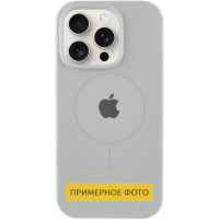 Силіконовий чохол Silicone Case Full Protective (AA) with MagSafe для Apple iPhone 16 Plus (6.7) - Сірий / Light Grey