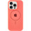 Силіконовий чохол Silicone Case Full Protective (AA) with MagSafe для Apple iPhone 16 Pro Max (6.9) - Кавуновий / Watermelon red