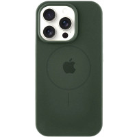 Силіконовий чохол Silicone Case Full Protective (AA) with MagSafe для Apple iPhone 16 Pro Max (6.9) - Зелений / Cyprus Green