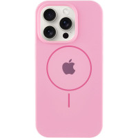Силіконовий чохол Silicone Case Full Protective (AA) with MagSafe для Apple iPhone 16 Pro Max (6.9) - Рожевий / Light pink