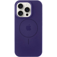 Силіконовий чохол Silicone Case Full Protective (AA) with MagSafe для Apple iPhone 16 Pro Max (6.9) - Фіолетовий / Elderberry