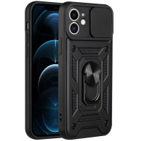 Чехол Ummi Camshield Serge Ring для Apple iPhone 11 (6.1) - Черный / Black