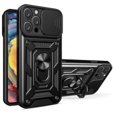 Чехол Ummi Camshield Serge Ring для Apple iPhone 13 Pro (6.1) - Черный / Black