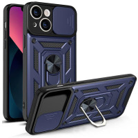 Чехол Ummi Camshield Serge Ring для Apple iPhone 13 (6.1) - Синий / Navy