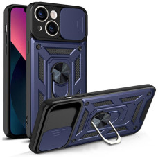Чехол Ummi Camshield Serge Ring для Apple iPhone 13 (6.1) - Синий / Navy