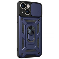 Чохол Ummi Camshield Serge Ring для Apple iPhone 14 (6.1) - Синій / Navy