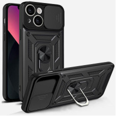 Чехол Ummi Camshield Serge Ring для Apple iPhone 15 (6.1) - Черный / Black