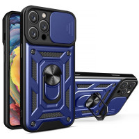 Чехол Ummi Camshield Serge Ring для Apple iPhone 15 Pro Max (6.7) - Синий / Navy