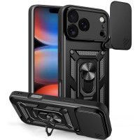 Чохол Ummi Camshield Serge Ring для Apple iPhone 17 Pro (6.3) - Чорний / Black