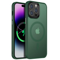Чохол Ummi Colorful with MagSafe для Apple iPhone 15 Pro (6.1) - Зелений / Dark Green