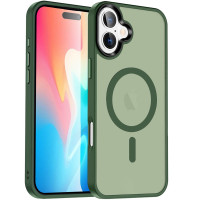 Чехол Ummi Colorful with MagSafe для Apple iPhone 16 (6.1) - Зеленый / Dark Green