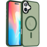 Чохол Ummi Colorful with MagSafe для Apple iPhone 16 Plus (6.7) - Зелений / Dark Green