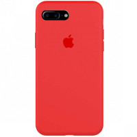 Силиконовый чехол Silicone Case Full Protective (AA) для Apple iPhone 7 plus / 8 plus (5.5) - Красный / Red