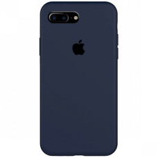Силиконовый чехол Silicone Case Full Protective (AA) для Apple iPhone 7 plus / 8 plus (5.5) - Темно-синий / Midnight blue