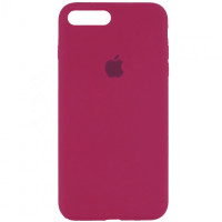 Силиконовый чехол Silicone Case Full Protective (AA) для Apple iPhone 7 plus / 8 plus (5.5) - Красный / Rose Red