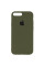 Силіконовий чохол Silicone Case Full Protective (AA) для Apple iPhone 7 plus / 8 plus (5.5) - Зелений / Dark Olive - фото