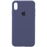 Силіконовий чохол Silicone Case Full Protective (AA) для Apple iPhone X / XS (5.8) - Темно-синій / Midnight blue