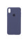 Силіконовий чохол Silicone Case Full Protective (AA) для Apple iPhone X / XS (5.8) - Темно-синій / Midnight blue - фото