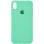 Силіконовий чохол Silicone Case Full Protective (AA) для Apple iPhone X / XS (5.8) - Зелений / Spearmint