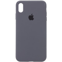 Силіконовий чохол Silicone Case Full Protective (AA) для Apple iPhone X / XS (5.8) - Сірий / Dark Gray