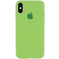 Силіконовий чохол Silicone Case Full Protective (AA) для Apple iPhone X / XS (5.8) - М'ятний / Mint