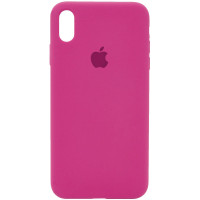 Силіконовий чохол Silicone Case Full Protective (AA) для Apple iPhone X / XS (5.8) - Малиновий / Dragon Fruit