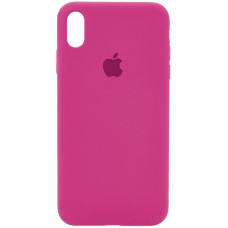 Силіконовий чохол Silicone Case Full Protective (AA) для Apple iPhone X / XS (5.8) - Малиновий / Dragon Fruit