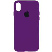 Силіконовий чохол Silicone Case Full Protective (AA) для Apple iPhone X / XS (5.8) - Фіолетовий / Ultra Violet