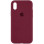 Силіконовий чохол Silicone Case Full Protective (AA) для Apple iPhone X / XS (5.8) - Бордовий / Plum