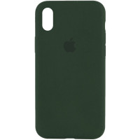 Силіконовий чохол Silicone Case Full Protective (AA) для Apple iPhone X / XS (5.8) - Зелений / Cyprus Green