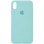 Силіконовий чохол Silicone Case Full Protective (AA) для Apple iPhone X / XS (5.8) - Бірюзовий / Swimming pool