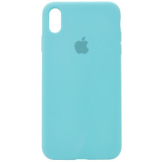 Силіконовий чохол Silicone Case Full Protective (AA) для Apple iPhone XR (6.1) - Бірюзовий / Marine Green