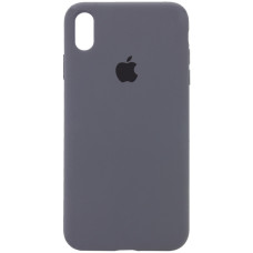 Силіконовий чохол Silicone Case Full Protective (AA) для Apple iPhone XR (6.1) - Сірий / Dark Gray