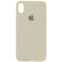 Силіконовий чохол Silicone Case Full Protective (AA) для Apple iPhone XR (6.1) - Бежевий / Antique White
