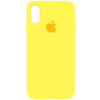 Силіконовий чохол Silicone Case Full Protective (AA) для Apple iPhone XR (6.1) - Жовтий / Yellow