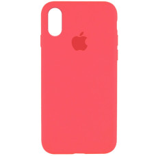 Силиконовый чехол Silicone Case Full Protective (AA) для Apple iPhone XR (6.1) - Арбузный / Watermelon red