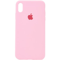 Силіконовий чохол Silicone Case Full Protective (AA) для Apple iPhone XR (6.1) - Рожевий / Light pink