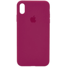 Силиконовый чехол Silicone Case Full Protective (AA) для Apple iPhone XR (6.1) - Красный / Rose Red