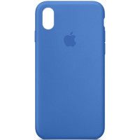 Силіконовий чохол Silicone Case Full Protective (AA) для Apple iPhone XR (6.1) - Синій / Capri Blue
